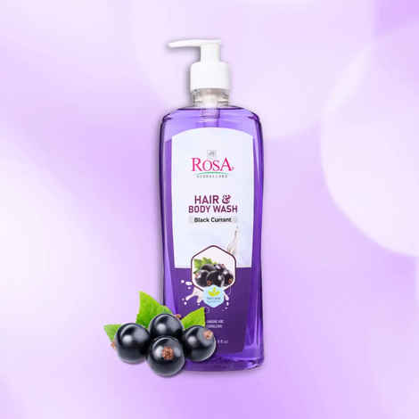 Buy Rosa Hair & Body Wash Black Current 500 ml I Cleansing and Revitalizing I Pack of 1, Unisex - Purplle