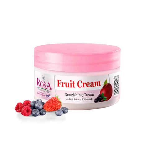 ROSA Fruit Cream 500 ml I with Fruit Extracts and Vitamin E I Nourishing Cream I Pack of 1, Unisex