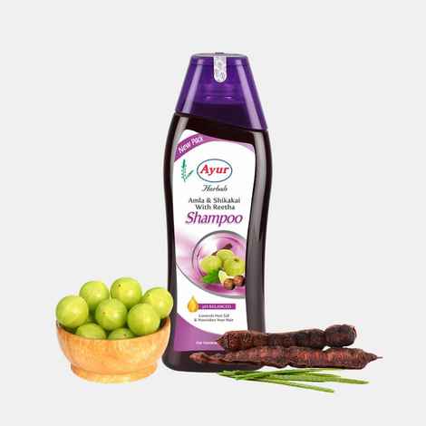 Buy AYUR HERBALS Amla & Shikakai with Reetha Shampoo 500 ml I Controls Hair fall & Nourishes Your Hair I Pack of 1, Unisex - Purplle
