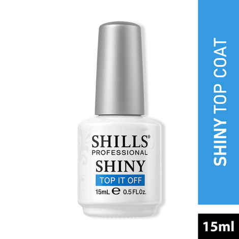 Buy Shills Professional UV LED Soak Off Shiny Top Coat (15 gm) - Purplle