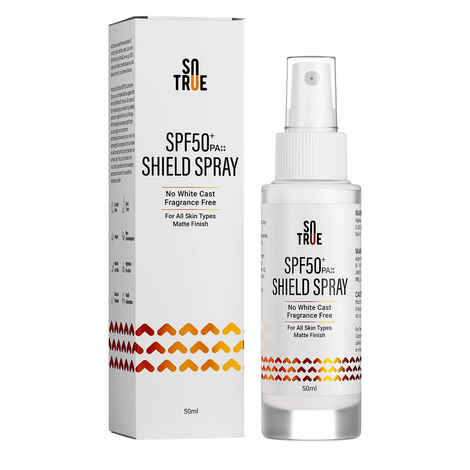 Sotrue SPF50+ Shield Sunscreen Spray 50ml | Lightweight, Water Resistant | No White Cast, Fragrance Free | Broad Spectrum PA++++ Spray For All Skin Types