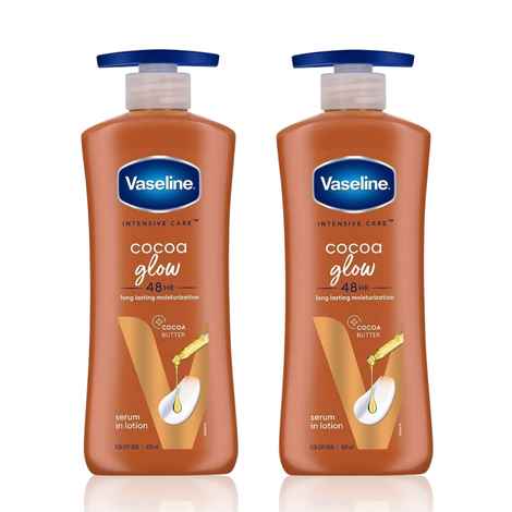 Buy Vaseline Cocoa Glow Serum In Lotion (400 ml) Pack of 2 - Purplle