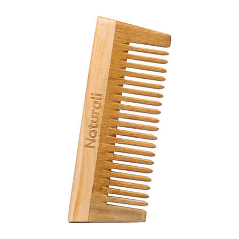 Naturali Oil Treated Natural Neem Wood Comb, 60 gm