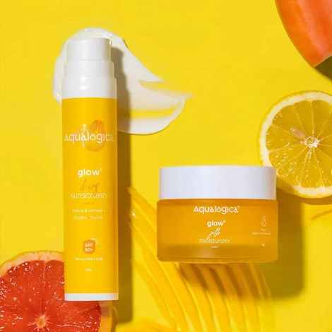Buy Aqualogica Radiant Glow Duo: Dewy Sunscreen (50 gm) + Jello Moisturizer (50 gm) - Purplle