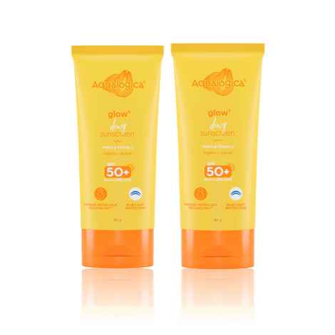 Buy Aqualogica Glow+ Dewy Sunscreen 80g - Pack of 2 - Purplle