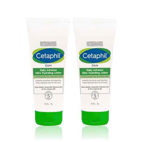 Buy Cetaphil Daily Advance Ultra Hydrating Lotion Pack of 2 (30g*2) - Purplle