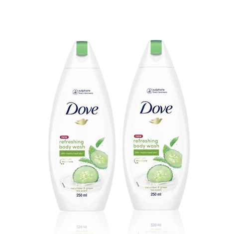 Dove Refreshing Body Wash, 250 ml (pack of 2)