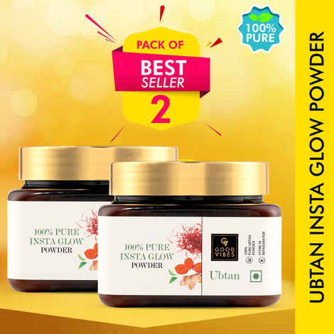 Good Vibes Ubtan Insta Glow Powder | 100% Natural (Pack of 2) (150 gm)