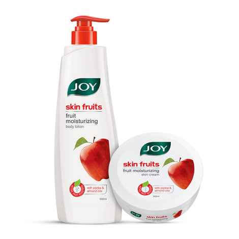 Buy Joy Skin Fruits Body Lotion 500 ml & Skin Fruits Skin Cream 200 ml (Combo Pack) - Purplle