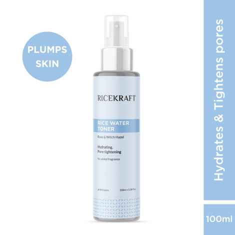 Buy Ricekraft Rice Water Toner | Korean Face Toner cum Mist for Glowing Skin| Hydrating and Pore Tightening| For Men and Women| All Skin Types | 100 ml - Purplle