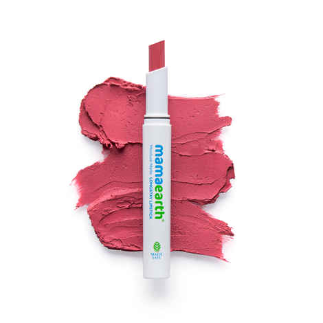 Mamaearth Moisture Matte Longstay Lipstick with Avocado Oil & Vitamin E for 12 Hour Long Stay- 10 Pink Lemonade - 2 gm