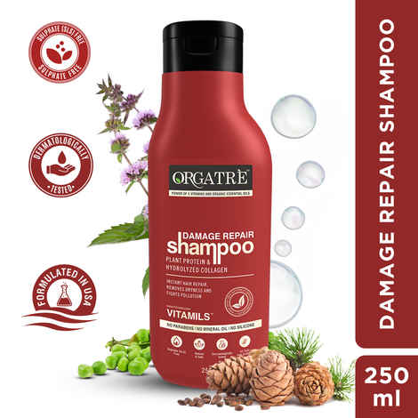 Buy Orgatre Damage Repair Shampoo (250 ml) - Purplle