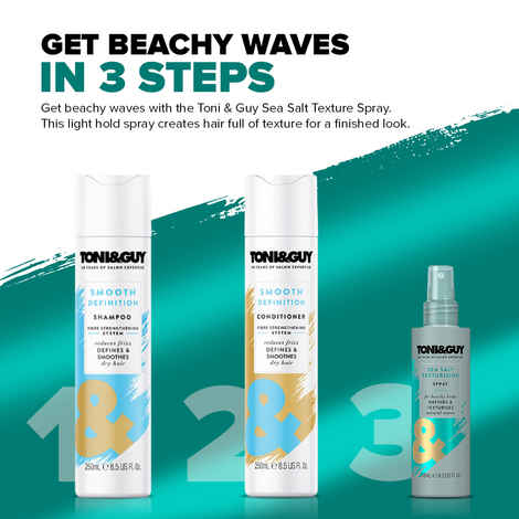 Toni&Guy Sea Salt Texturizing Spray, for beach locks & natural waves|200ml