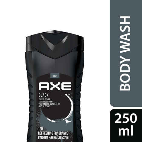 Axe Black 3 In 1 Body, Face & Hair Wash for Men, Long-Lasting Fragrance, 250ml