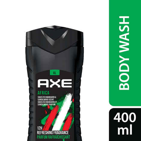 Axe Africa 3 In 1 Body, Face & Hair Wash for Men, Long-Lasting Fragrance, 400ml