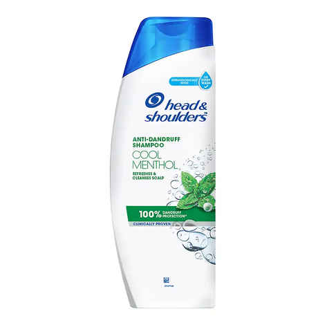 Buy Head and Shoulders Cool Menthol Anti Dandruff Shampoo, 340 ml - Purplle