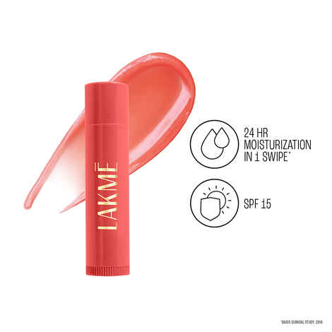 Lakme Lip Love Care Stick Mango |Nourishing Lip Balm|SPF 15 | 4.5 gm