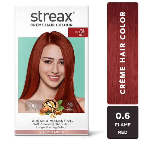 Buy Streax Hair Colour - Flame Red (70gm+50ml) - Purplle