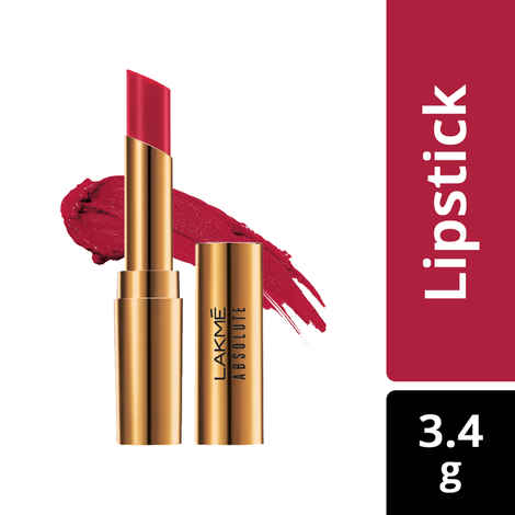 Buy Lakme Absolute Argan Oil Lip Color - Crimson Silk (3.4 gm) - Purplle
