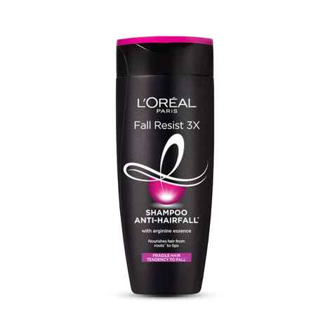 L'Oreal Paris Anti-Hair Fall Shampoo, Reinforcing & Nourishing for Hair Growth, For Thinning & Hair Loss, With Arginine Essence and Salicylic Acid, Fall Resist 3X, 180 ml