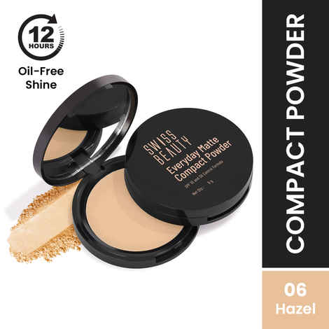Buy Swiss Beauty Everyday Matte Compact with SPF 10- 6 Hazel 9 gm - Purplle