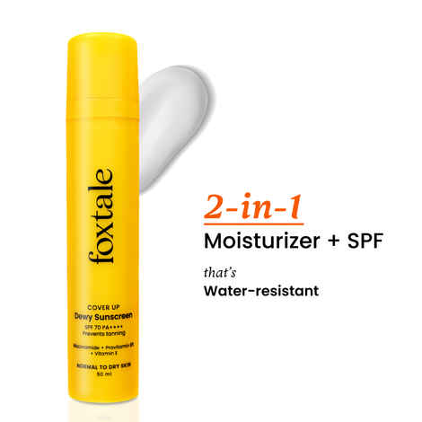 FoxTale CoverUp SPFA 70 PA++ Dewy Sunscreen Cream - 50 ml