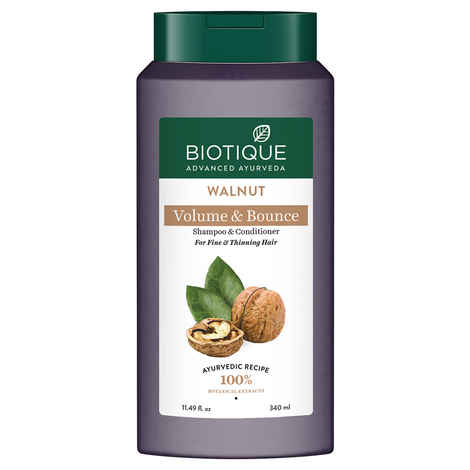 Buy Biotique Walnut Volume & Bounce Shampoo 340 ML - Purplle
