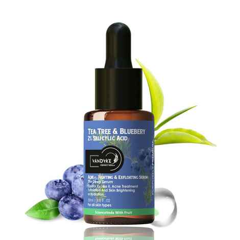 Buy Vandyke Tea Tree & Blueberry with 2% Salicylic Acid Face Serum (30 ml) - Purplle