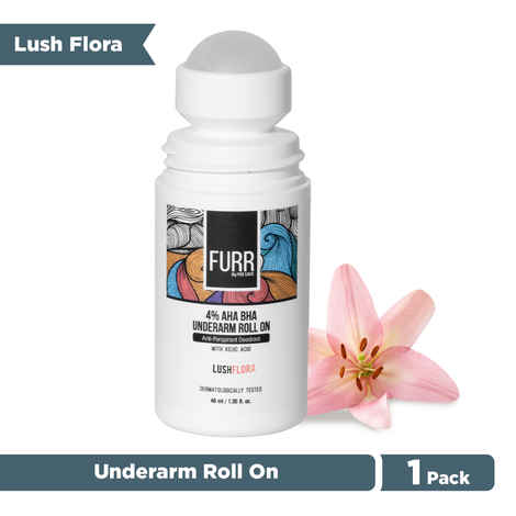 Buy FURR by Pee Safe 4% AHA BHA Under Arm Roll On - Flora 40 gm - Purplle