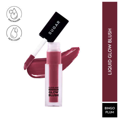 Sugar Cosmetics Cloud Nine Niacinamide Glow Blush 05 Bingo Plum 7.6 ml