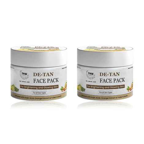 TNW – The Natural Wash Set of 2 D-Tan Face Pack 50 gm