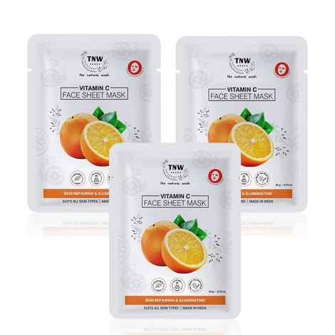 TNW-The Natural Wash Set of 3 Vitamin C Face Sheet Mask 20 gm*3