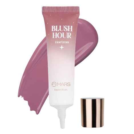 MARS Liquid Blush Hour | Dewy-Matte Finish | Highly Pigmented | Lightweight & Long-Lasting Formula | Effortless Application (12 ml) (04-HORIZON)