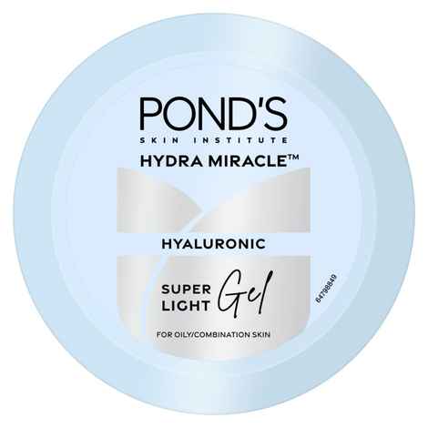 Ponds Super Light Gel Oil-Free Moisturizer with Hyaluronic Acid & Vitamin E, For All Skin Types, Gives Intense Hydration and Repairs Skin Barrier - 300 gm