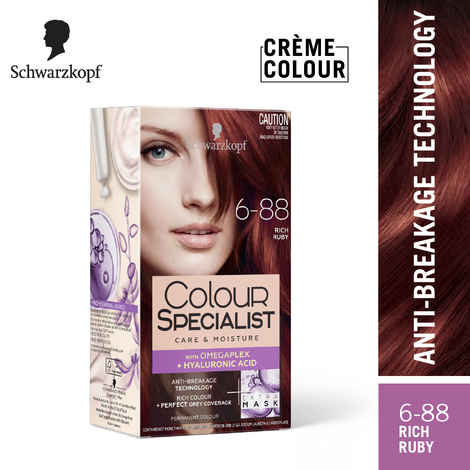 Schwarzkopf Colour Specialist At Home Permanent Hair Colour - 6.88 Rich Ruby, 165 ml