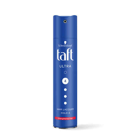 Buy Schwarzkopf TAFT Ultra Hairspray For Strengthened Hair Hold 4, Lasts 24 Hours - 250 ml - Purplle