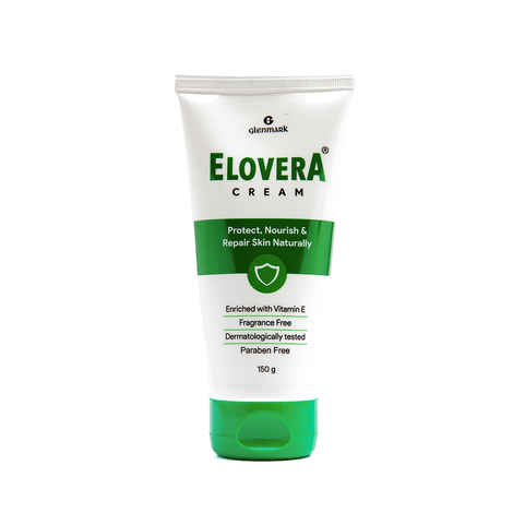Buy Elovera Moisturising cream 150 gm | For Dry Skin | with Aloe Vera & Vitamin E | Protects, Nourishes and Repairs Skin | Paraben Free | Fragrance Free - Purplle