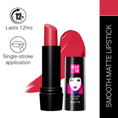 Elle18 Color Pops Matte Lip Color, Red Wave, (4.3 gm)