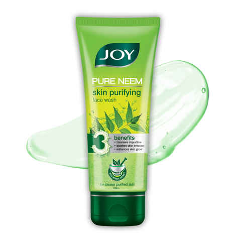 Joy Skin Purifying Neem Face Wash For Oily Skin | Fights Acne, Pimples & Controls Excess Oil (100 ml)