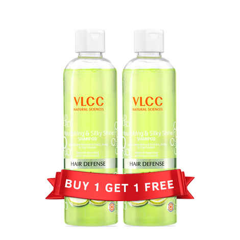 VLCC Nourishing & Silky Shine Shampoo (350 ml) (Buy 1 Get 1 Free)