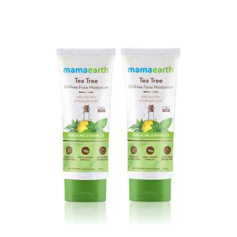 Mamaearth Tea Tree Oil-Free Face Moisturizer with Tea Tree and Salicylic Acid for Acne and Pimples - 80 ml - Pack of 2