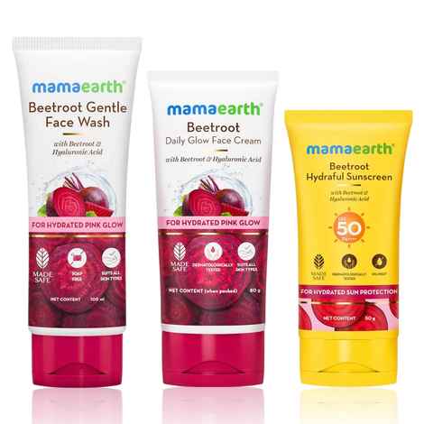 Mamaearth Beetroot Glow Trio Beetroot Face Wash (100 ml)