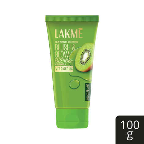 Buy Lakme Blush & Glow Kiwi Face Wash With Vitamin C (100 gm) | Brightens | Exfoliates - Purplle