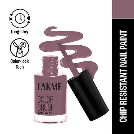 Lakme True Wear Color Crush Nail Polish, Long Lasting & Vibrant Nail Paint, 103, 6ml