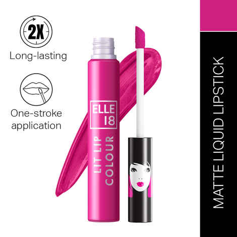 Buy Elle18 Liquid Lip Color, Pink Pout, 5.6 ml - Purplle
