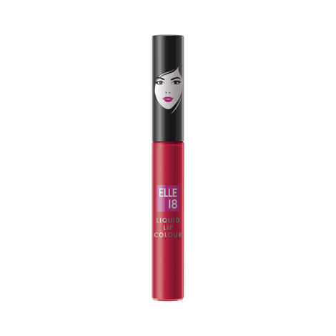 Elle18 Liquid Lip Color, Smashing Red, 5.6 ml
