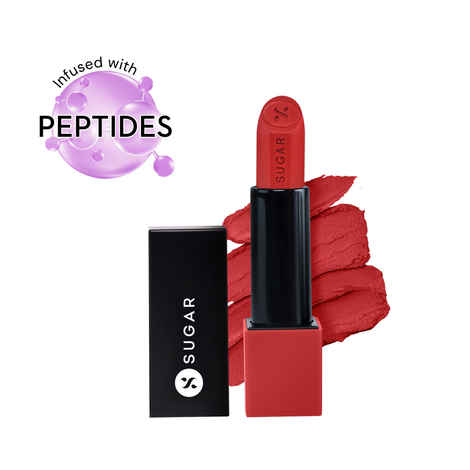 SUGAR Glide Peptide Serum Lipstick 04 Cairo Crimson 4.2 gm