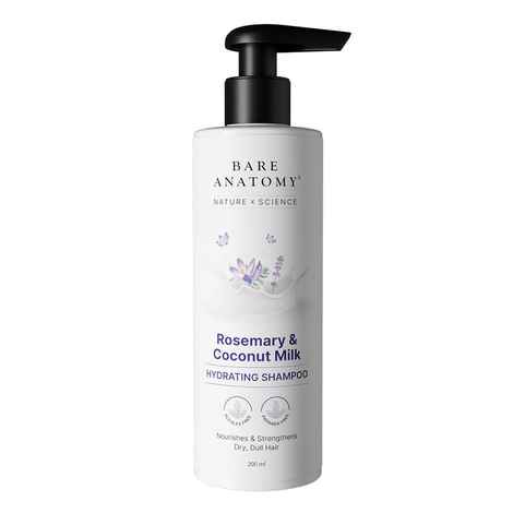 Buy BARE Anatomy NatureXScience ROSEMARY & COCONUT MILK HYDRATING SHAMPOO 200 ml - Purplle
