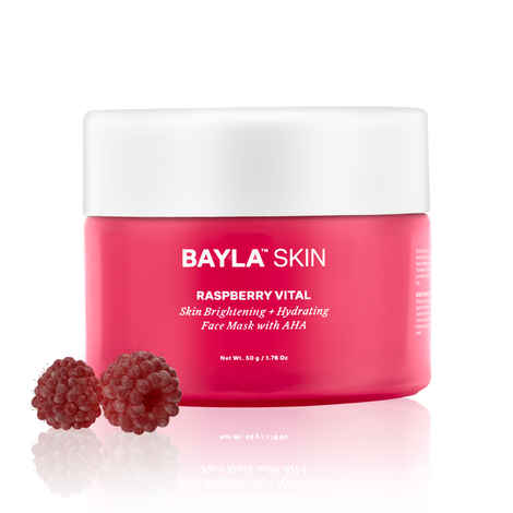 Bayla Skin Raspberry Vital Skin Brightening + Hydrating Face Mask with AHA 50 gm