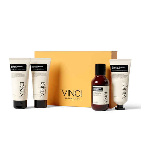 Buy Vinci Botanicals Bergamot Geranium Bath & Body Quad Set of 4 - Purplle